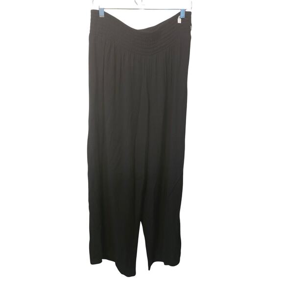 Shade & Shore Black Vacation Swim Cruise Beach Lightweight Poolside Pants L NWT - Picture 1 of 5